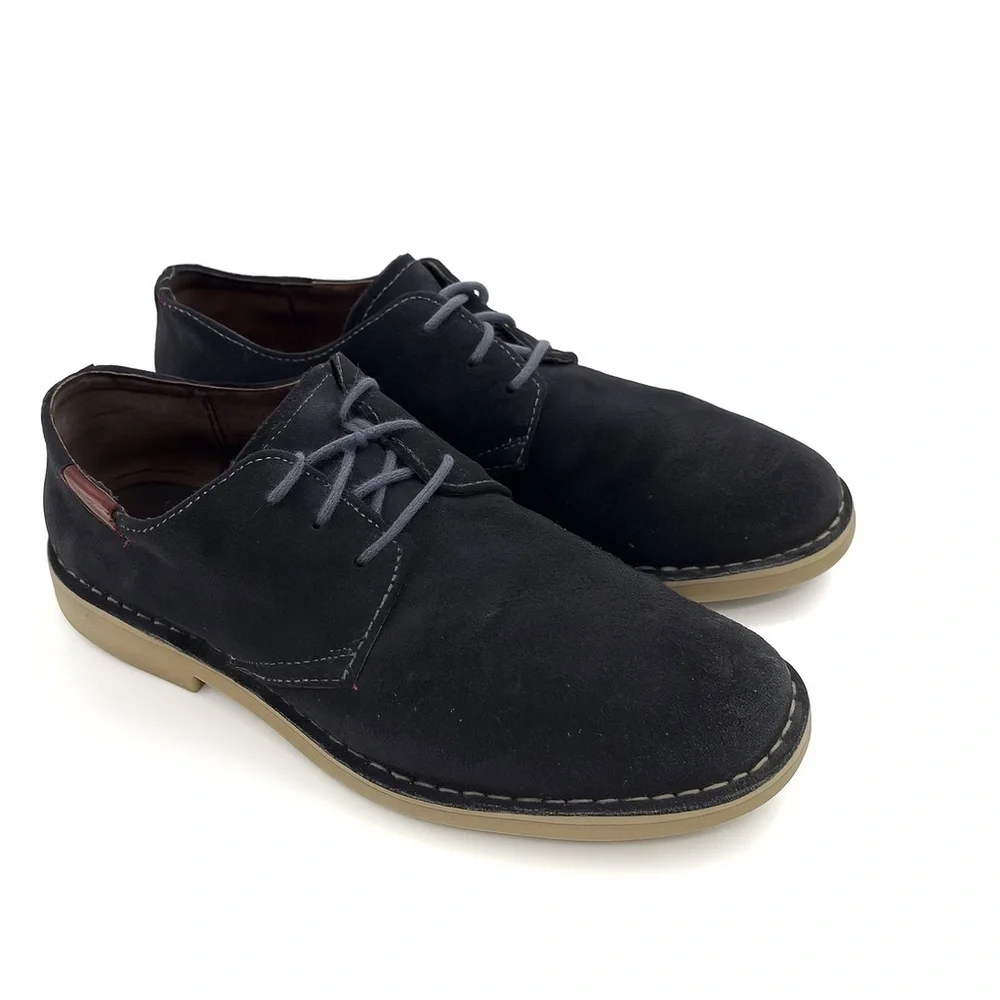 Johnston & Murphy Suede Shoes Sz 8.5 | Dark Gray | Dress or Casual | Lace-Up